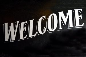 welcome sign